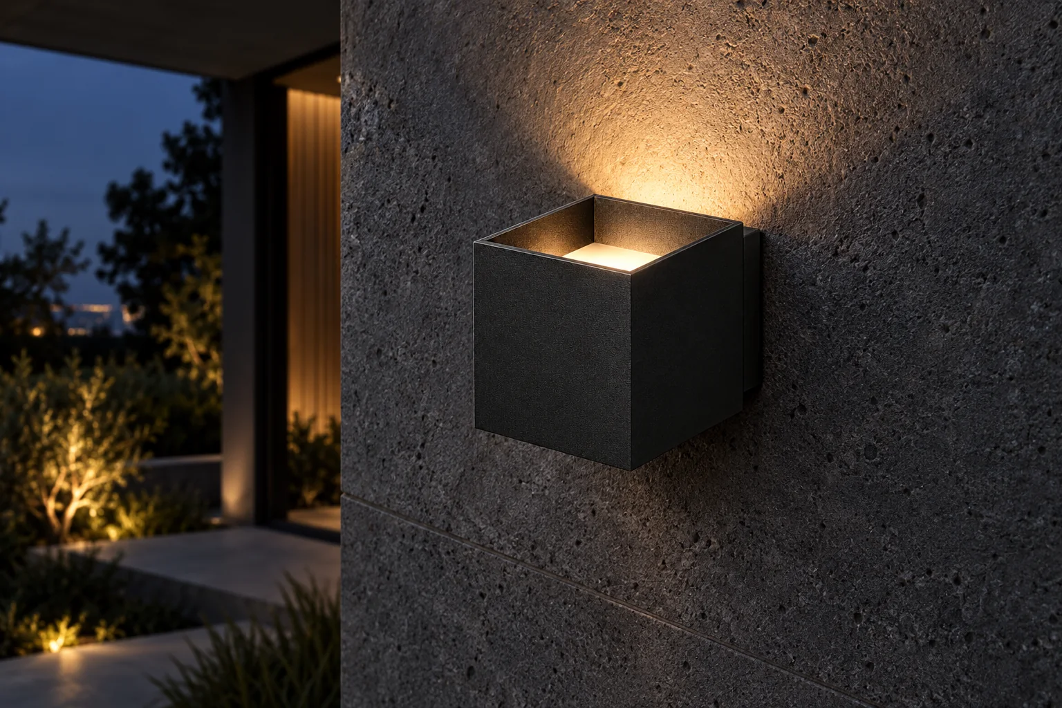 Outdoor wall light application