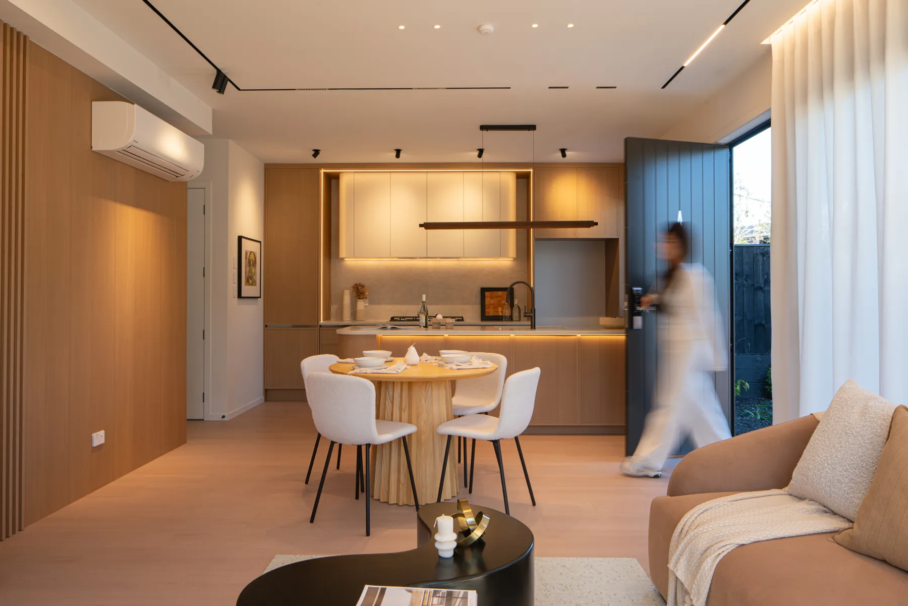 Open-plan living & kitchen