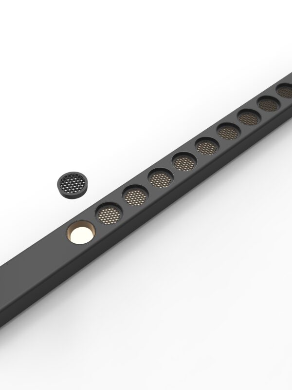 Surface - mounted track Grill light