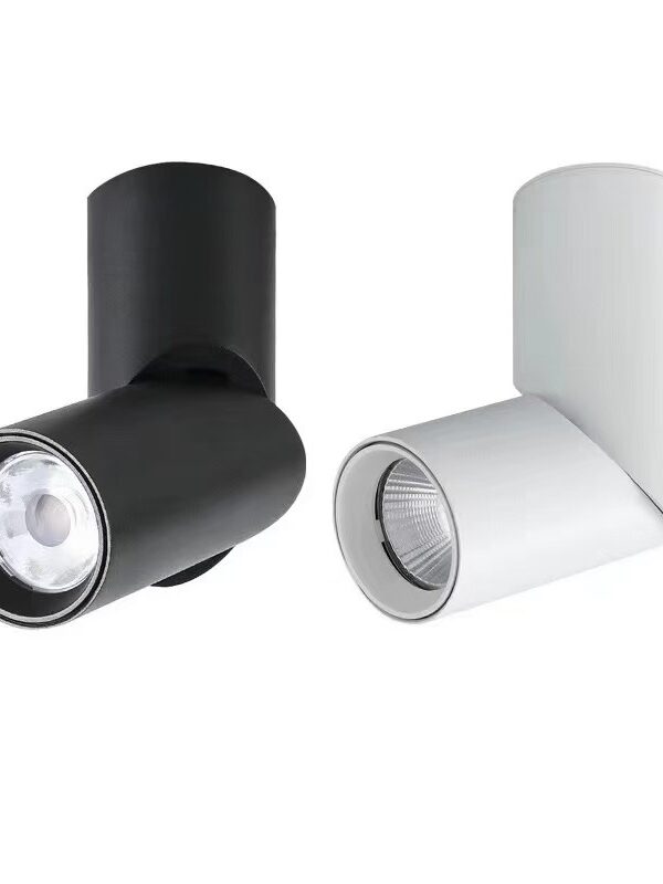 Black Swivel Surface Mounted Spotlight