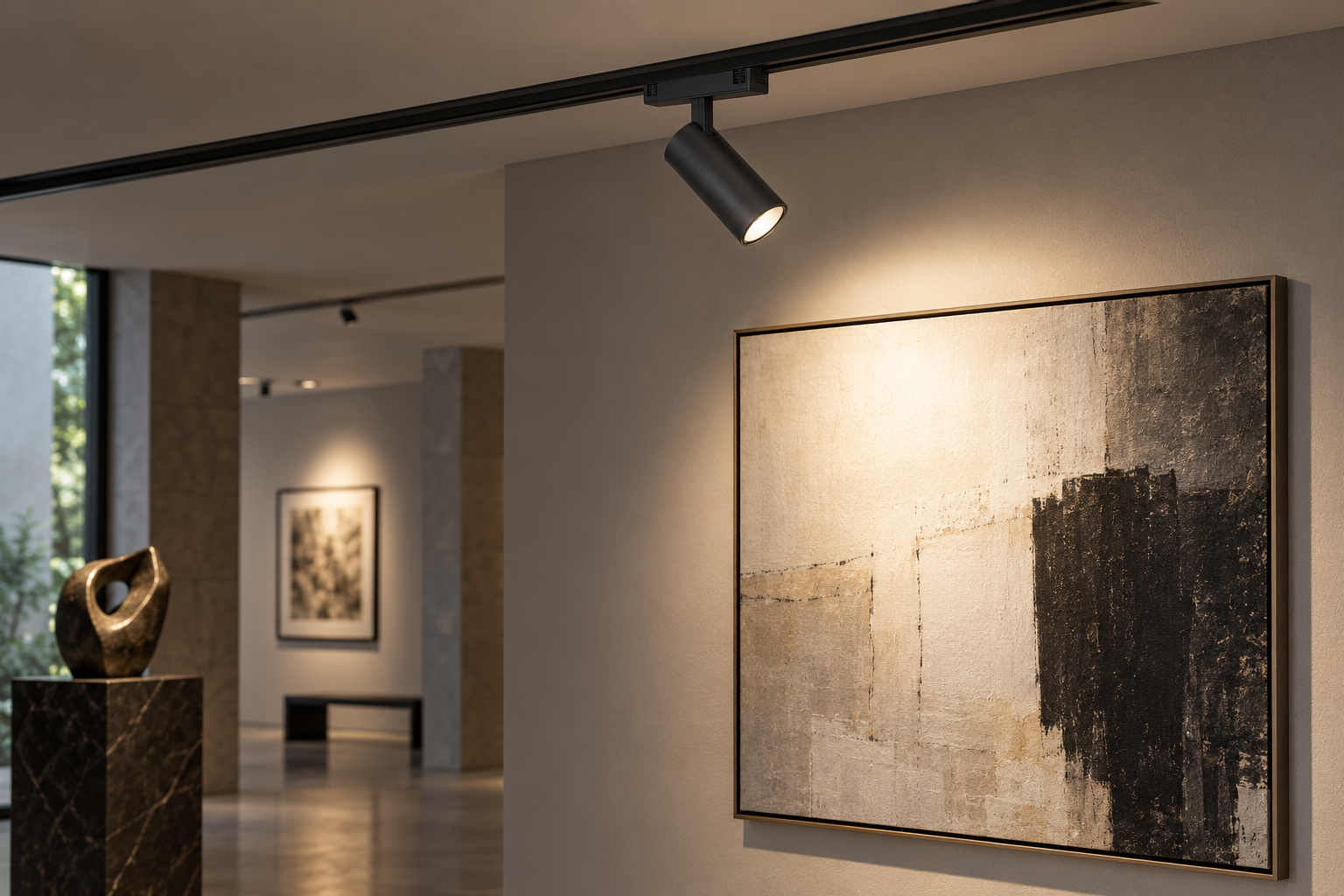 Surface-mounted track Spot light — Application view
