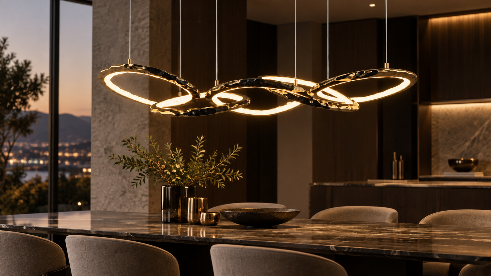 Arts 41 Ring Bar Pendant — Application view