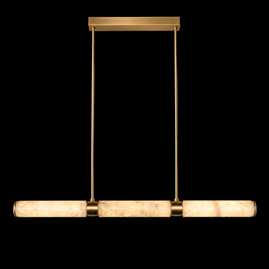 Orbe 41 Alabaster Linear Pendant