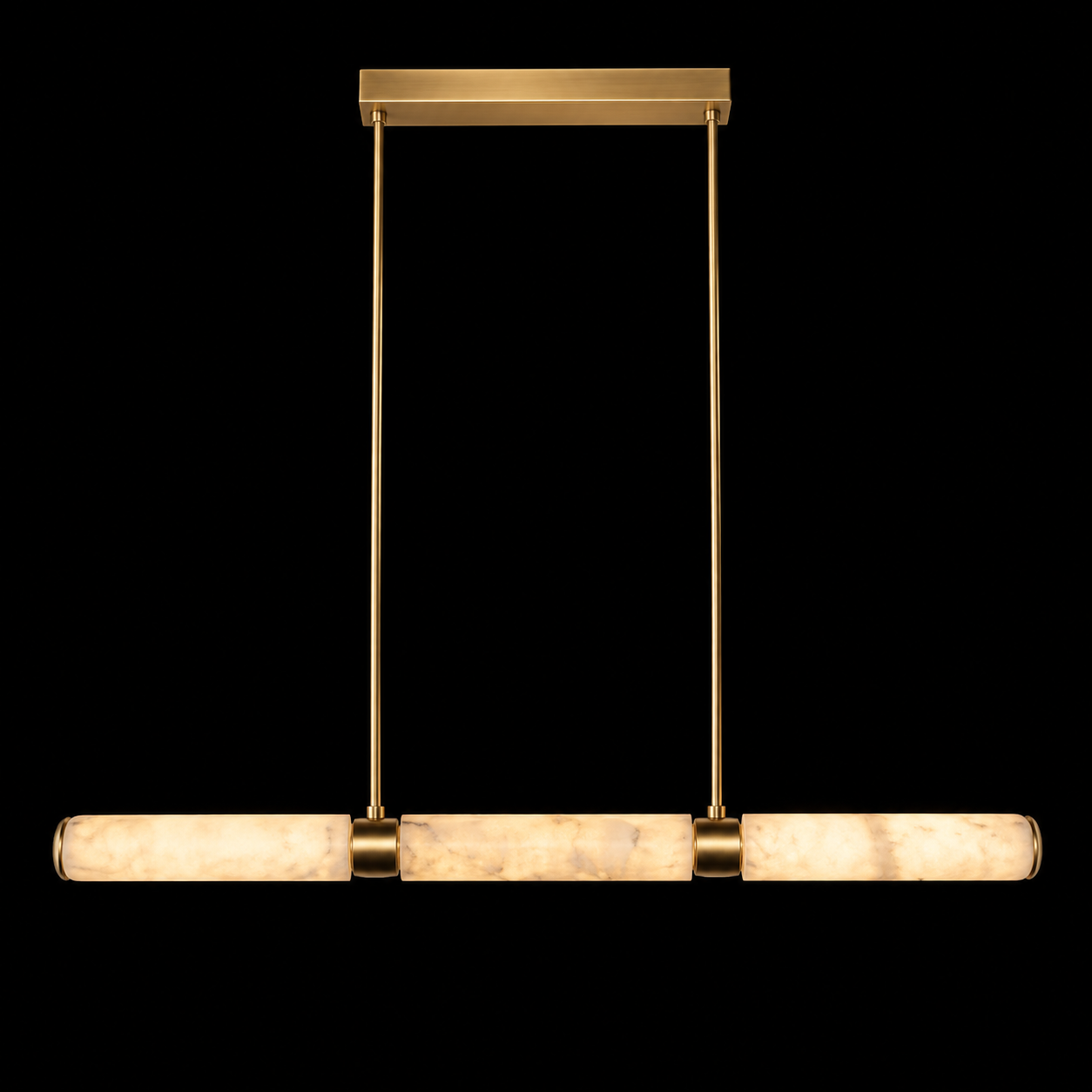 Orbe 41 Alabaster Linear Pendant