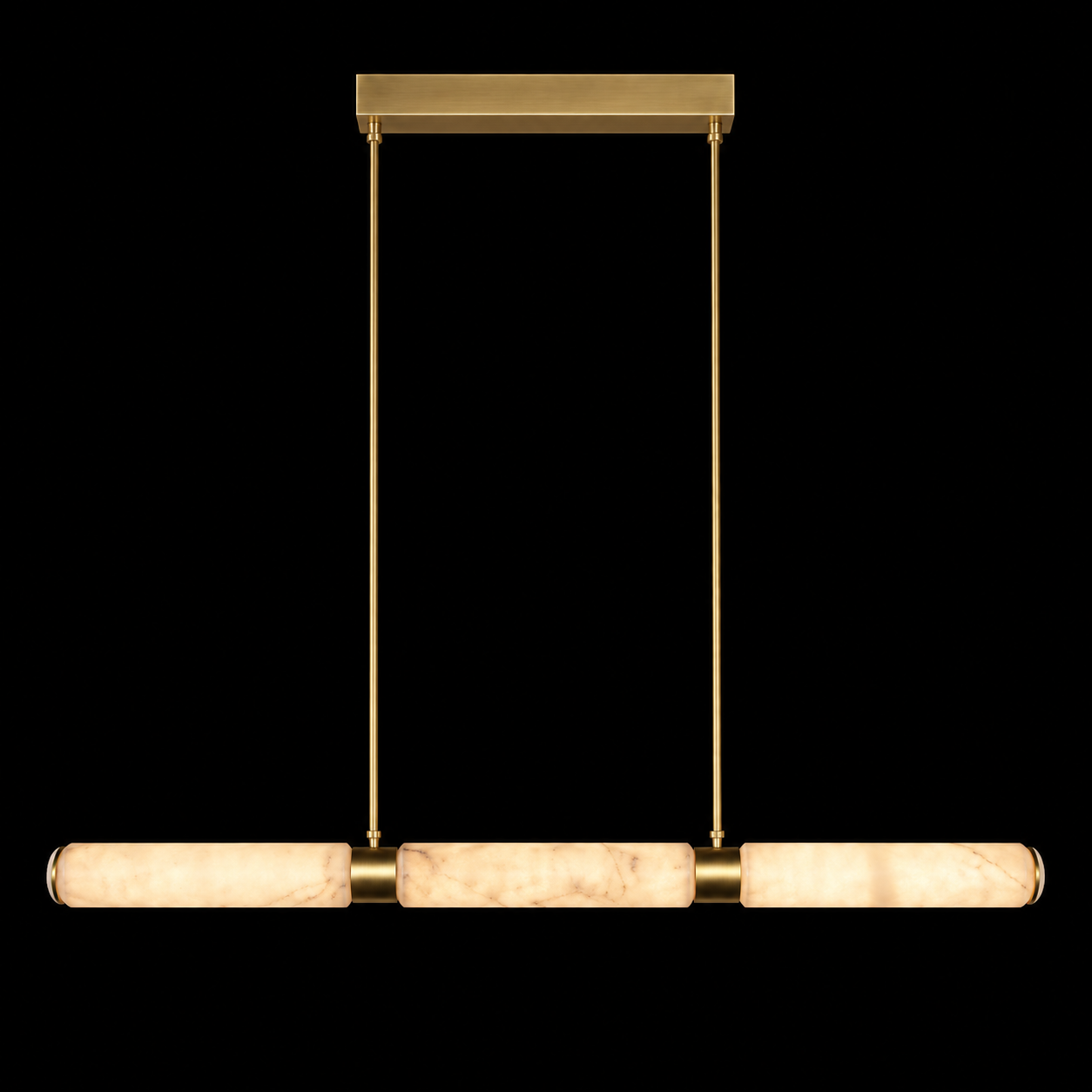 Orbe 41 Alabaster Linear Pendant
