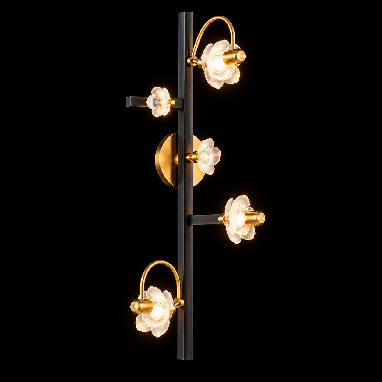 Ceramic Petal Wall Sconce