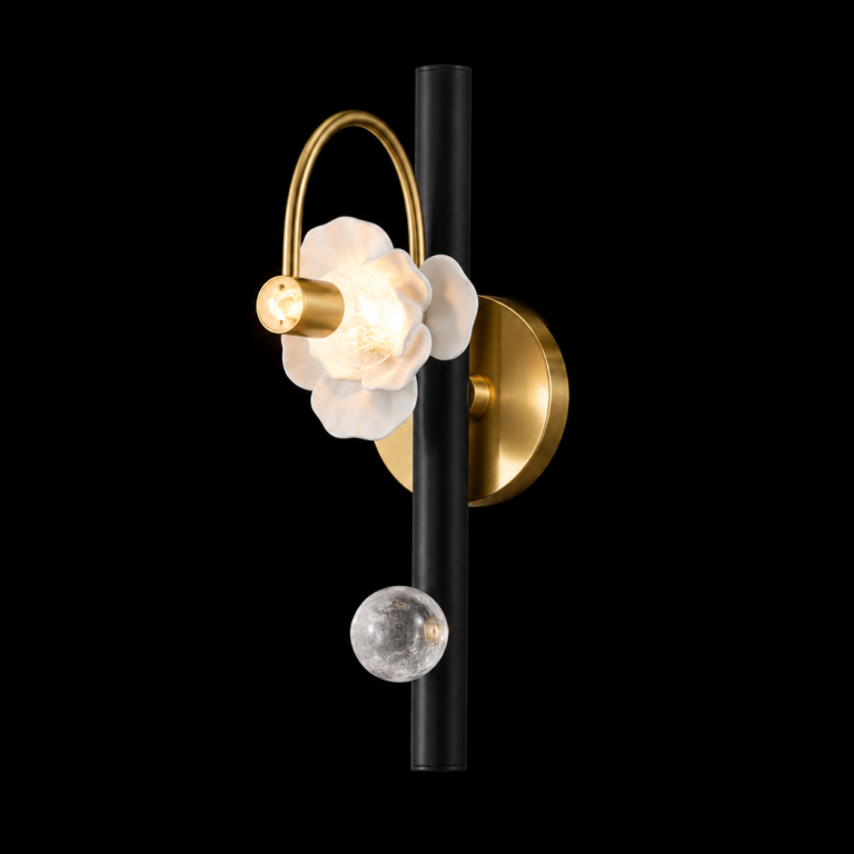 Ceramic Petal Wall Sconce